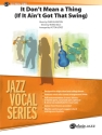 It Dont Mean A Thing (j/e score) Jazz band