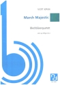 March Majestic fr Blechblserquartett (2 Trp, Horn, Posaune) Partitur und Stimmen