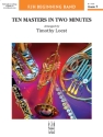 Ten Masters in 2 Minutes (c/b score) Symphonic wind band