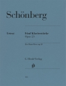 5 Klavierstcke op. 23 fr Klavier zu zwei Hnden