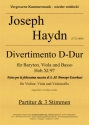 Divertimento D-Dur Hob.XI:97 fr Violine,Viola und Violoncello Partitur und Stimmen