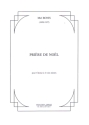 Pri�re de Noel op. 44  pour choeur � 4 voix mixte et piano partition