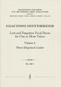 Lost and Forgotten Vocal Pieces Vol.6: Three Klopstock Lieder  for One or More Voices and Instrument