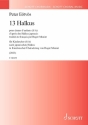13 Haikus fr Kinderchor (S/A) a cappella Chorpartitur (fr)