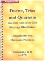 Duette, Trios und Quartette aus alter und neuer Zeit fr junge Blechblser Notierung in B