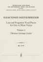 Lost and Forgotten Vocal Pieces for One or More Voices Vol. 4  13 German Lieder Partitur