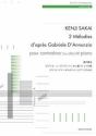 2 Mlodies d'Aprs Gabriele d'Annunzio Countertenor und Klavier Sing- und Spielpartitur