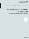 Variations on a Theme of Paganini Flte, Klarinette und Streichquartett Partitur und Stimmen