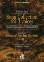 Song Collection for 3 Voices fr Bfl (SAT), Violen da Gamba, andere Instr., oder vokal Partitur und Stimmen