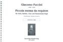 Piccola messa da requiem fr Viola, Bariton, gem Chor und Harmonium/Orgel Harmonium/Orgel