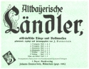 Altbayrische Lndler Band 1 fr kleine Blasmusik Klarinette 2