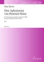 Drei Aphorismen von Heinrich Heine (2019) fr gem Chor (SSAATTBB) a cappella Chorpartitur