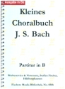 Kleines Choralbuch J.S. Bach fr Posaunenchor Partitur in B (Spiralbindung)