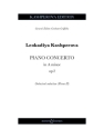 Piano Concerto in A minor op. 2 for piano and orchestra orchestral reduction (piano II)