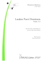 Laudate Pueri Dominum (Psalm 112) fr Soli, gem Chor und Orchester Klavierauszug