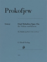 5 Melodien op.35a  fr Violine und Klavier