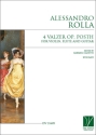 4 Valzer Op. Posth, for Violin, Flute and Guitar Violin, Flute and Guitar Buch + Einzelstimme(n)