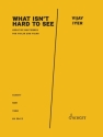 What isn't hard to see Violine und Klavier Partitur (zugleich Spielpartitur)