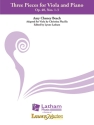 Three Pieces for Viola and Piano Op 40 Violin solo