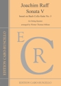Sonata V for string quartet parts