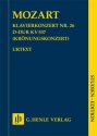 Klavierkonzert D-Dur KV 537  Nr. 26 fr Klavier und Orchester Studienpartitur