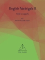 English Madrigals II SAM a cappella Choral Score
