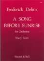 A Song bevore sunrise for orchestra study score