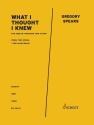 What I thought I knew Mezzosopran und Klavier