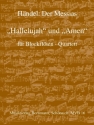 Amen  und  Hallelujah aus dem Messias fr 4 Blockflten (SATB) Partitur
