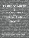 Festliche Musik Band 5 - Feuerwerksmusik fr 4 Blockflten (SATB) Partitur