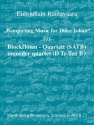Banqueting Music for Duke Johan fr 4 Blockflten (SATB) Partitur