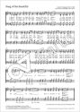 Song of the Beautiful Coro SATB Partitur