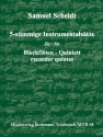 Fnfstimmige Instrumentalstze  fr 5 Blockflten  Partitur