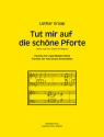 Tut mir auf die schne Pforte -Partita f- r zwei Blserchre Spielpartitur