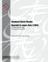 Quartett in einem Satz (1993) f�r 4 Saxophone (SAABar) Partitur und Stimmen