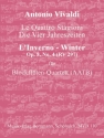 Konzert op.8,4 RV297 Der Winter aus Die vier Jahreszeiten fr 4 Blockflten (AATB) Partitur