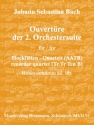 Ouvertre der Orchestersuite Nr.2 fr 4 Blockflten (AATB), (Bc ad lib) Partitur