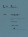 Englische Suite F-Dur Nr. 4 BWV 809 fr Klavier zu zwei Hnden Ausgabe ohne Fingersatz