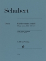 Klaviersonate a-moll Opus post. 164 D 537 Klavier zu zwei Hnden