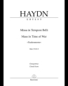 Missa in Tempore Belli Hob. XXII:9 'Paukenmesse' fr Soli, gem Chor und Orchester Chorpartitur, Urtextausgabe