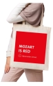 Baumwolltasche 'Mozart is Red'