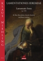 Lamentatio Sexta op.15,6 fr Bass, Barockoboe, barocke Streicher und basso continuo Partitur und Stimmen (la)