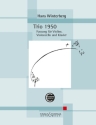 Trio 1950 Fassung fr Violine, Violoncello und Klavier Partitur und Stimmen