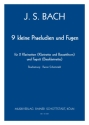 9 Kleine Praeludien und Fugen, arr. R.Schottstdt 2 Cl, Fg