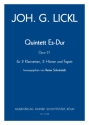 Quintett Es-dur op.21, hrsg. R.Schottstdt 2Cl,2Hrn,Fg