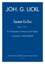Sextett Es-dur op.11/1, hrsg. R.Schottstdt 2Cl,2Hrn,2Fg