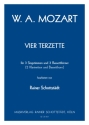 4 Terzette (Das Bandel, Soave sia il vento, Dir Seele des Weltalls, La Libert) 3Bh (1.+2.Bh auch Cl.) + 3 Singstimmen