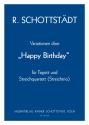 Variationen ber ein Geburtstagslied Saxophon-Quartett