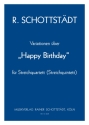 Variationen ber ein Geburtstagslied Streichquartett