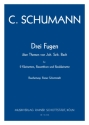 Drei Fugen ber Themen von Joh. Seb. Bach, arr. R.Schottstdt 2Cl,BH,Bcl